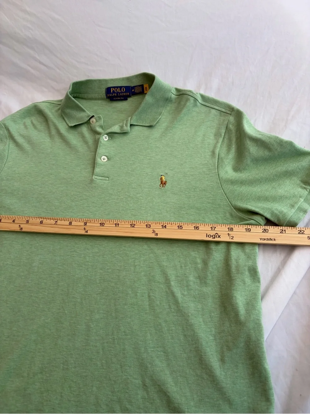 Ralph Lauren Boys Light Green Polo with Embroidered Pony